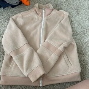 Blush Fleece Zip-Up Jacket